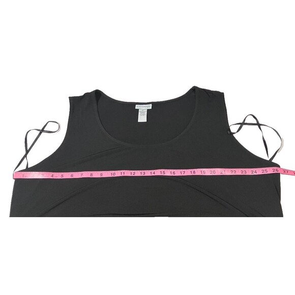 Catherine's Women's Solid Black Sleeveless Stretch Knit Midi Dress | Size 3X - Picture 6 of 7